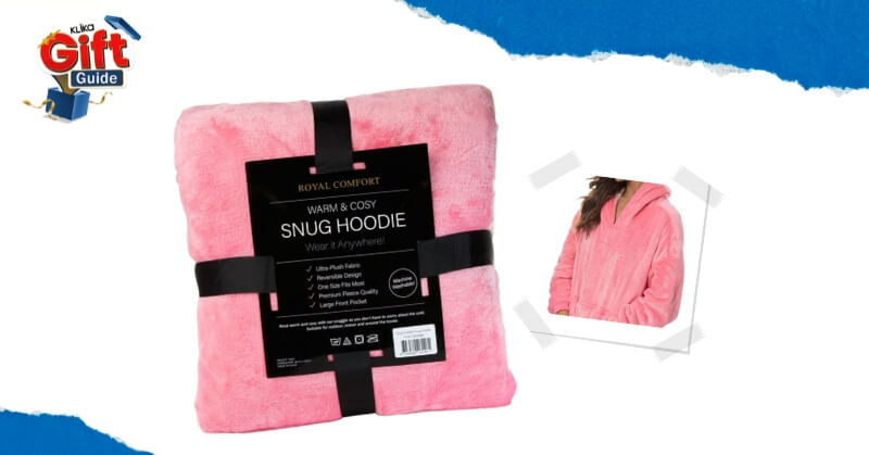 Coral fleece snug hoodie